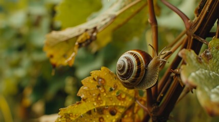 Glimpses into the Enchanting Grape Snail Farm: Captivating Moments through the Lens -