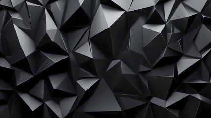 abstract geometric black background,generative ai