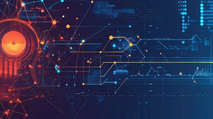 Obraz premium tech wallpapers, presentations, and branding, this background blends innovation with modern aesthetics