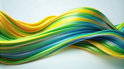 Colorful flowing fabric