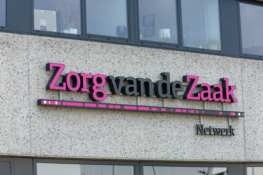 Zorg van de Zaak logo sign on the wall at the office in Utrecht. Utrecht, the Netherlands. 20 May 2023. 
