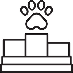 Dog icon symbol vector image illustration
