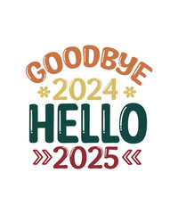 Happy New Year SVG Bundle, New year 2025, New Year SVG Design