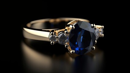 Wedding rings with diamonds on digital background.