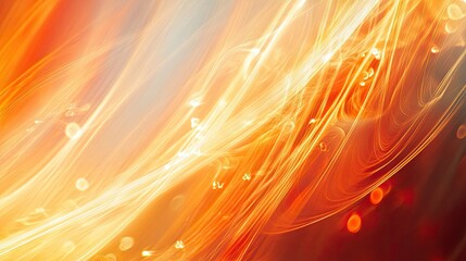 Warm Glowing Light Streaks Abstract Background 
