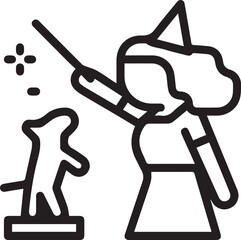 Dog icon symbol vector image illustration
