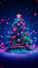 christmas tree with lights