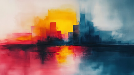 Obraz premium Abstract Composition in Scandinavian Style with Soft Colors