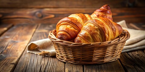 Freshly baked croissant