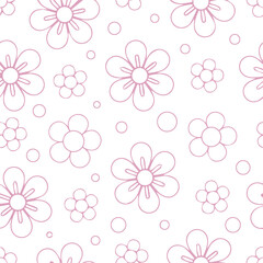 Seamless flower pattern background