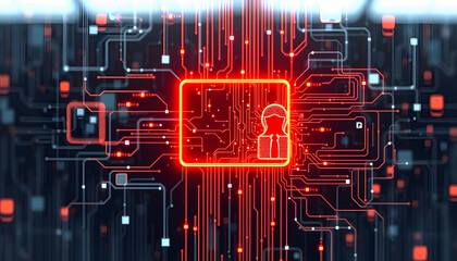 Abstract concept, digital identity, identification and scanning. Modern digital technologies isolated with white highlights, png