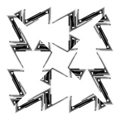 op art creative geometric pattern, abstract halftone lines background, vector design element