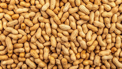 Ground peanuts texture background of peanut candy with forced perspective angle