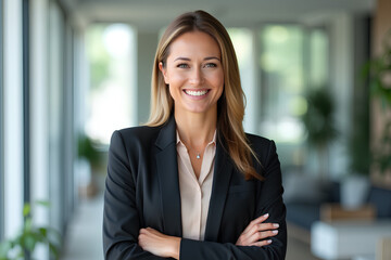 Fototapeta premium portrait of a smiling business woman