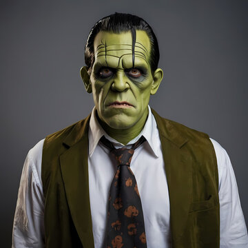 angry Monster cosplayer for halloween party