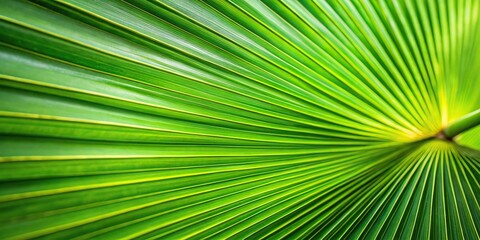 Fototapeta premium Macro photography of a palm leaf creating a stunning natural background silhouette