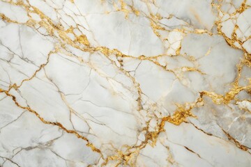Medium shot white marble with gold vein and inclusion