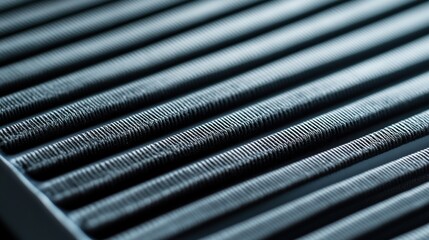 Close-up of a clean car cabin air filter. Concept car parts