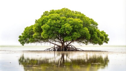 Panoramic view of a mangrove tree