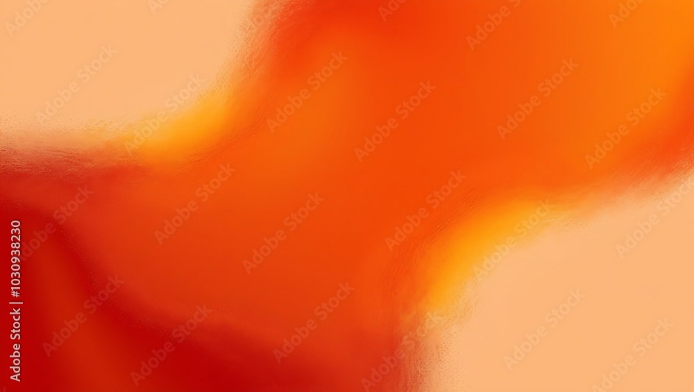 Poster abstract orange gradient background with waves. generative ai.