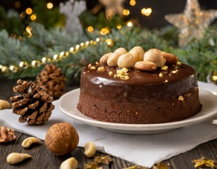 Schokoladensoufflé im Winter