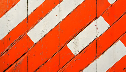 Bold horizontal and vertical orange lines creating a striking pattern  