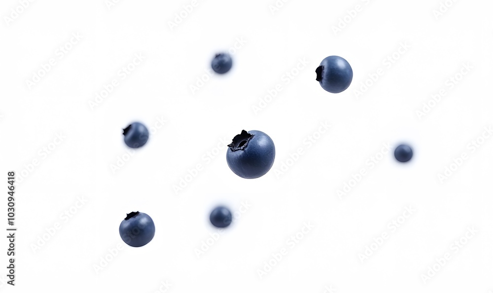Poster ing blueberries on white PNG images are commonly used for digital graphics and web design applications with a simple logo style requirement.