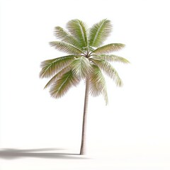 Obraz premium Tree (Roystonea Oleracea Palm Tree 1) from the front