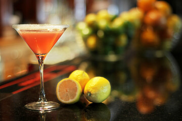 Grapefruit Cocktail with fresh citrus juice