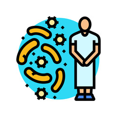 sexually transmitted infections color icon vector. sexually transmitted infections sign. isolated symbol illustration