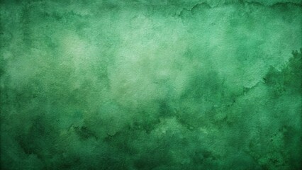 Obraz premium Watercolor textured background in dark green