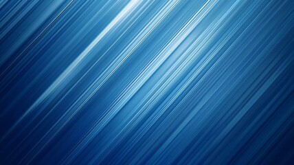Abstract Scientific Technology: Blue Diagonal Lines on a Banner Background, Generative AI
