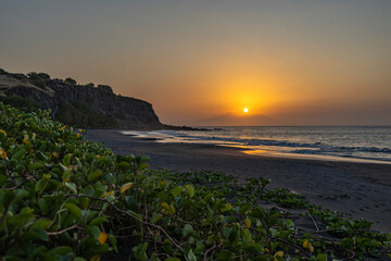 sunset on the beach, Ribeira da Prata, Tarrafal, Santiago Island, Cabo Verde