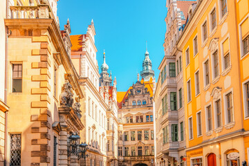 Fototapeta premium Kleiner Ballsaal, Hausmannsturm Dresden Castle (Residenzschloss). Dresden, Saxony, Germany.