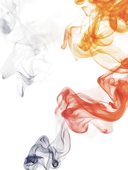 Fototapeta premium Dynamic Flow of Colorful Smoke and Flames Creating an Artistic Abstract Background