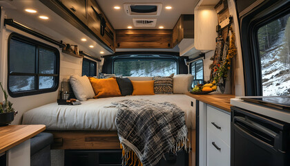 Modern Cozy RV Van with Stylish Architectural Design  