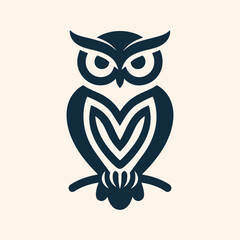 Owl logo icon vector illustration 3