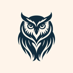 Owl logo icon vector illustration 4