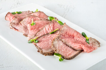 Sliced roast beef