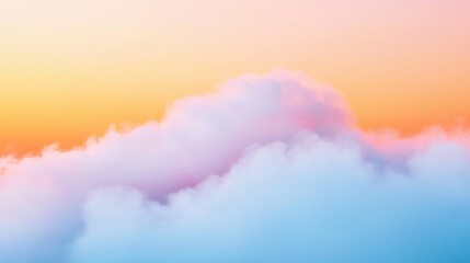 Soft gradient fog rolling across a minimalist landscape, gradient fog, serene minimalism