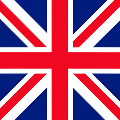 Square flag of britain vector