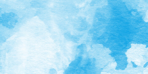Pastel blue paper texture pattern background with space,This watercolor design with watercolor texture on white background,Light blue background with watercolor.