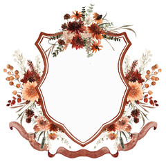 Vintage Crests and Monograms with Watercolor Lindsey Habenicht floral Watercolor illustration