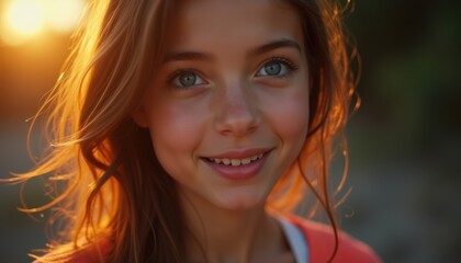 Fototapeta premium Adorable woman's emotional face on a color background. A cute lifestyle wallpaper.