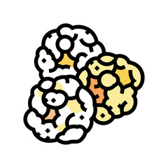 popcorn balls snack food color icon vector. popcorn balls snack food sign. isolated symbol illustration