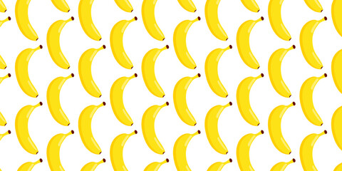 Wzór w banany. Dekoracyjne tło bezszwowe.  © EmBer_graphic