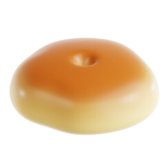 PNG 3D stottie cake illustration isolated on a white background