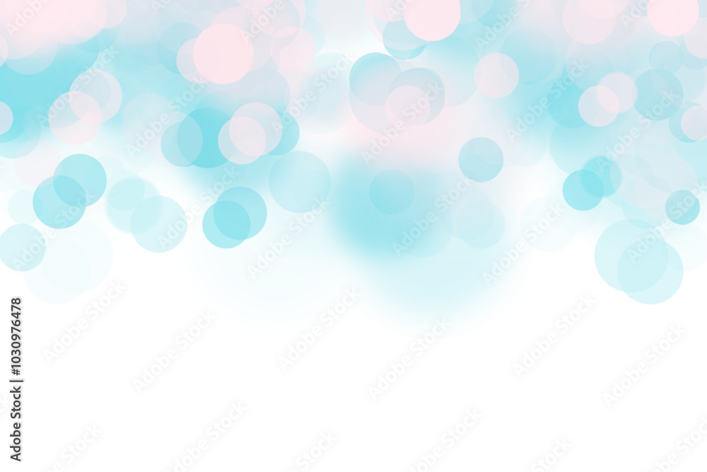 Wall mural sparkling bokeh light effect on transparent background. elegant holiday design elements. glistering 