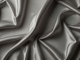 Obraz premium Floating elegant silver fabric, cut out