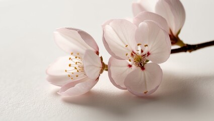 Delicate Cherry Blossom Petals in Soft Light.